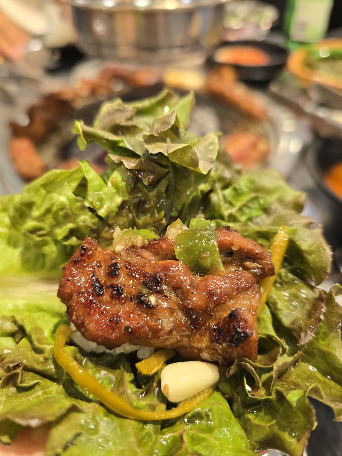 구울래머글래 양념갈비 쌈