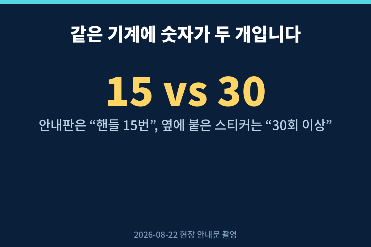 코엑스 아쿠아리움 기념주화 핸들 15번과 30회 안내 차이