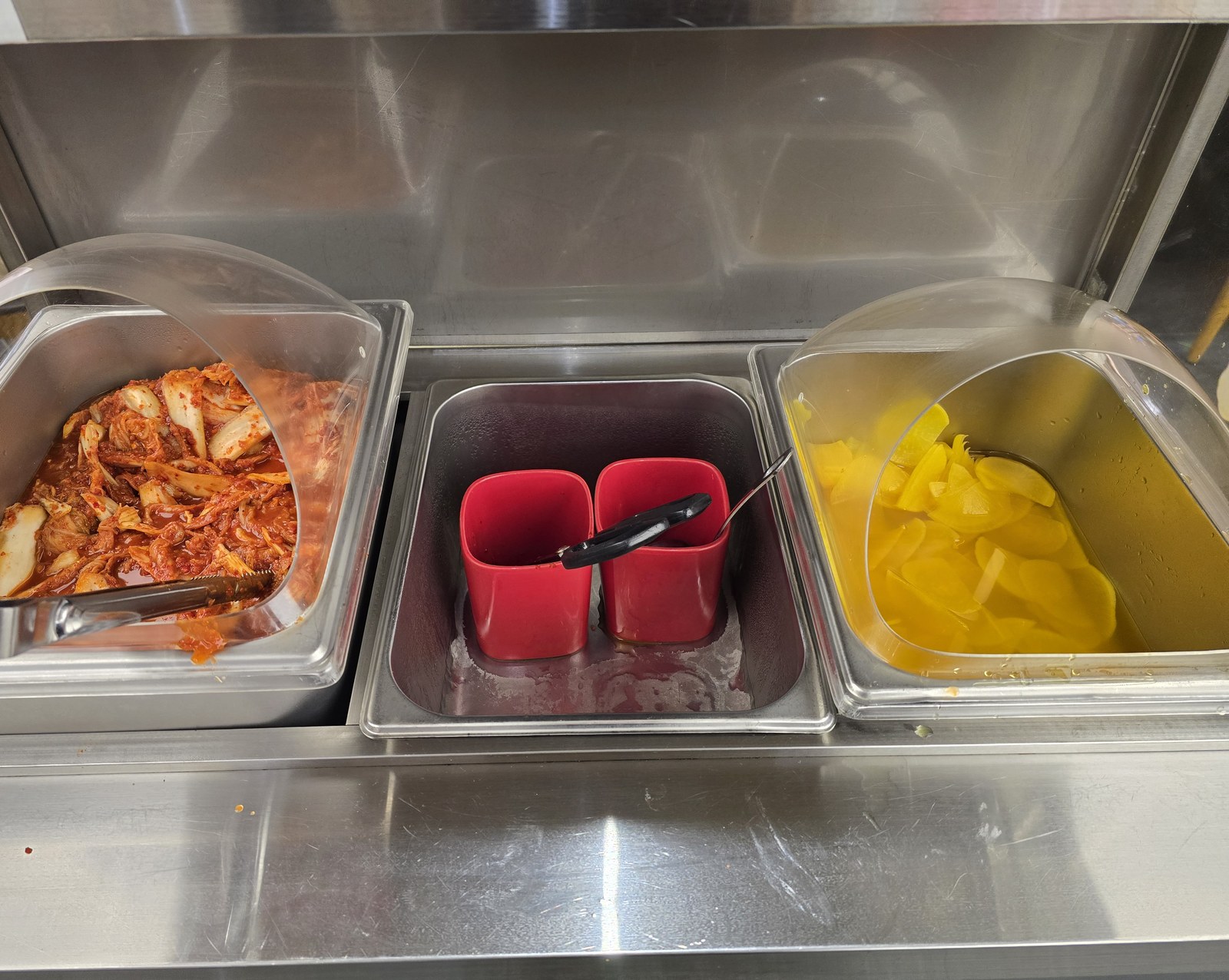 코엑스몰 맛집 강남교자 셀프바 김치 단무지