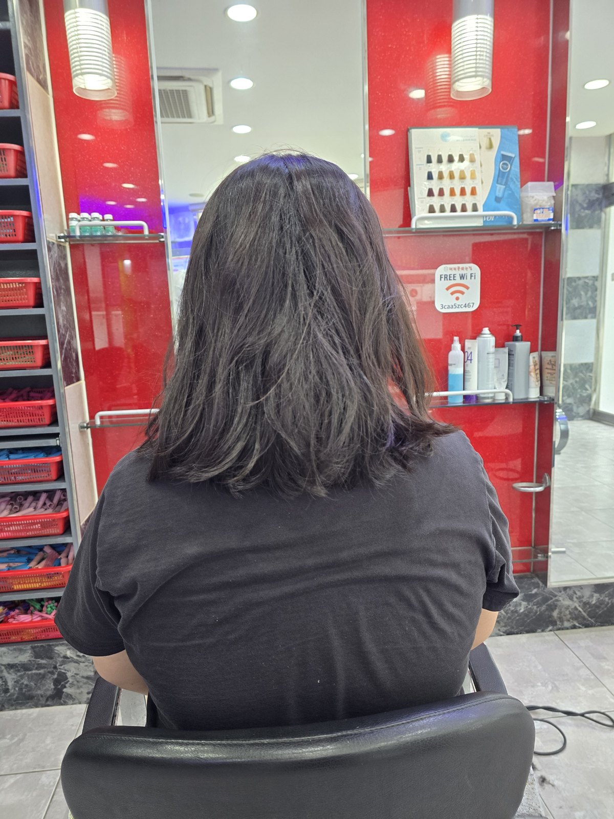 춘천남자머리 미용실 커트 전 어깨 길이