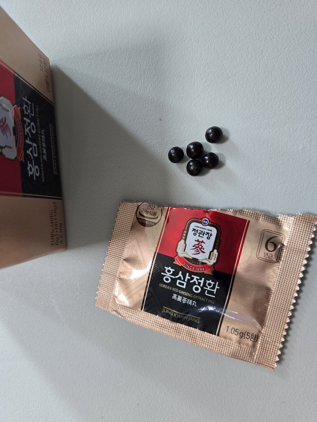 정관장 홍삼 비교 홍삼정환 낱포 1.05g 5환